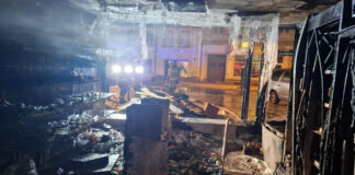 Pożar w Żarach. 9 stycznia doszczętnie spłonął sklep monopolowy przy Pl. Przyjaźni