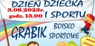 Dzień Dziecka i Sportu w Grabiku (plakat)