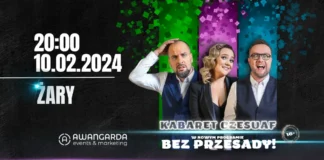 Kabaret Czesuaf z nowym programem "Bez przesady!" w Żarach
